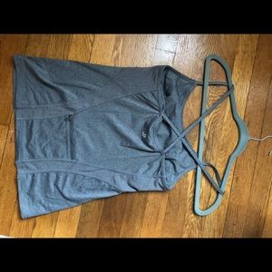 Grey workout top